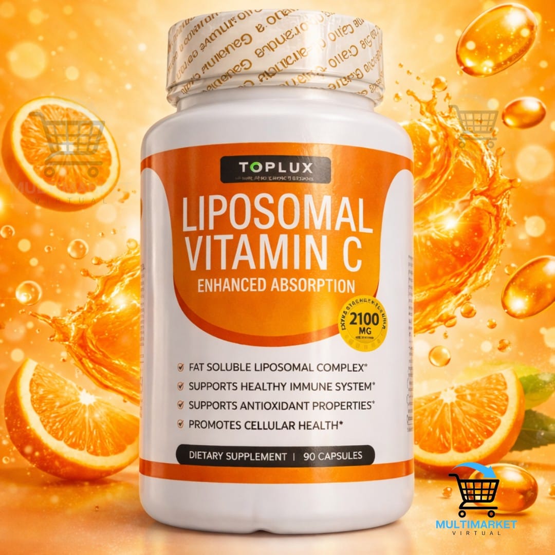 LIPOSOMAL VITAMIN C – FORTALECE DEFENSAS – ENERGÍA Y ANTIOXIDANTE – ENVÍO GRATIS 🇬🇹 ⭐🔥