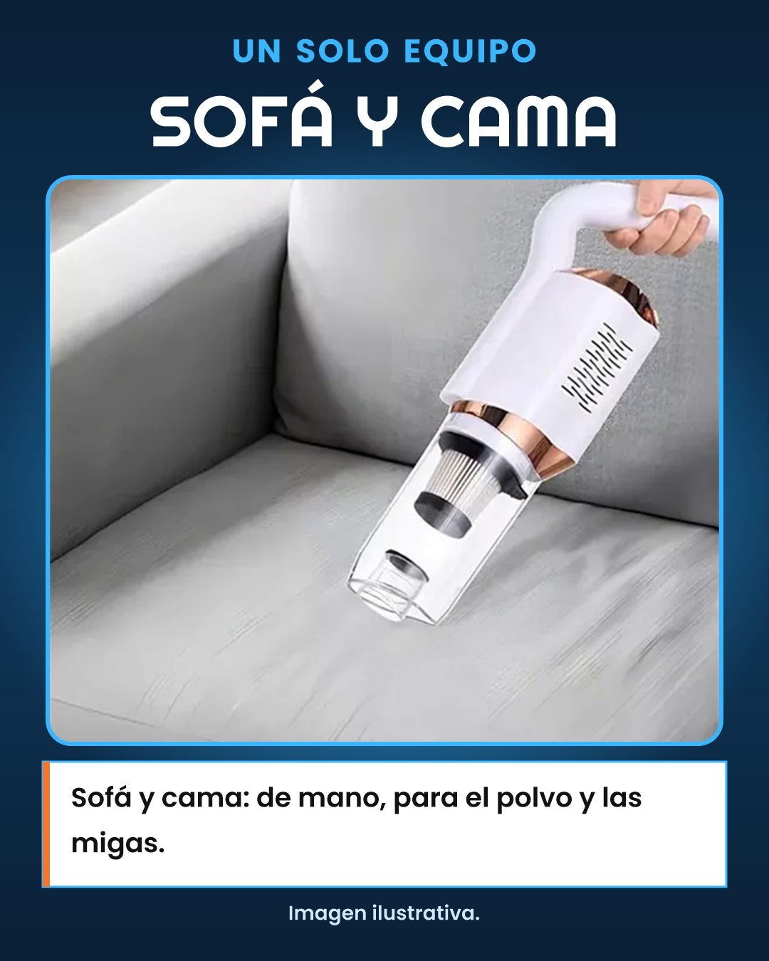 Sofa y cama: de mano, para el polvo y las migas