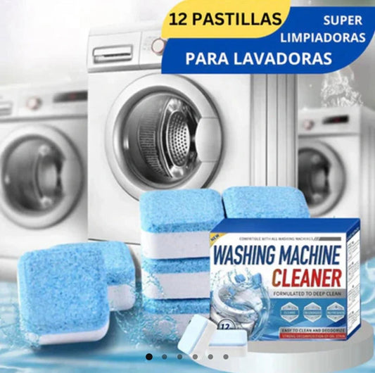PASTILLA LIMPIEZA LAVADORA - KIT X 12 UNIDADES