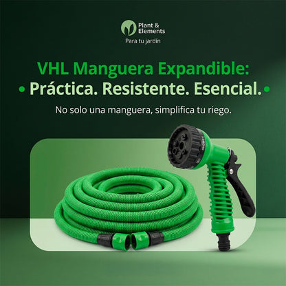 MANGUERA EXPANDIBLE – 15 METROS CON ACOPLES | ENVÍO GRATIS 👌