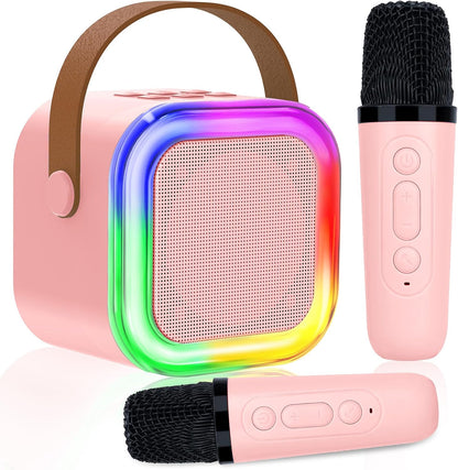 SET KARAOKE PORTATIL 2 MICROFONOS - ENVÍO GRATIS 😎 🚗