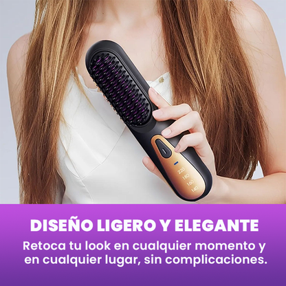 CEPILLO ALISADOR PORTÁTIL + REGALO BROCHA DE MAQUILLAJE - ENVÍO GRATIS 🌺😍
