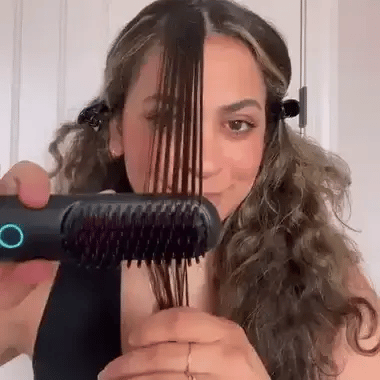 CEPILLO ALISADOR PORTÁTIL + REGALO BROCHA DE MAQUILLAJE - ENVÍO GRATIS 🌺😍