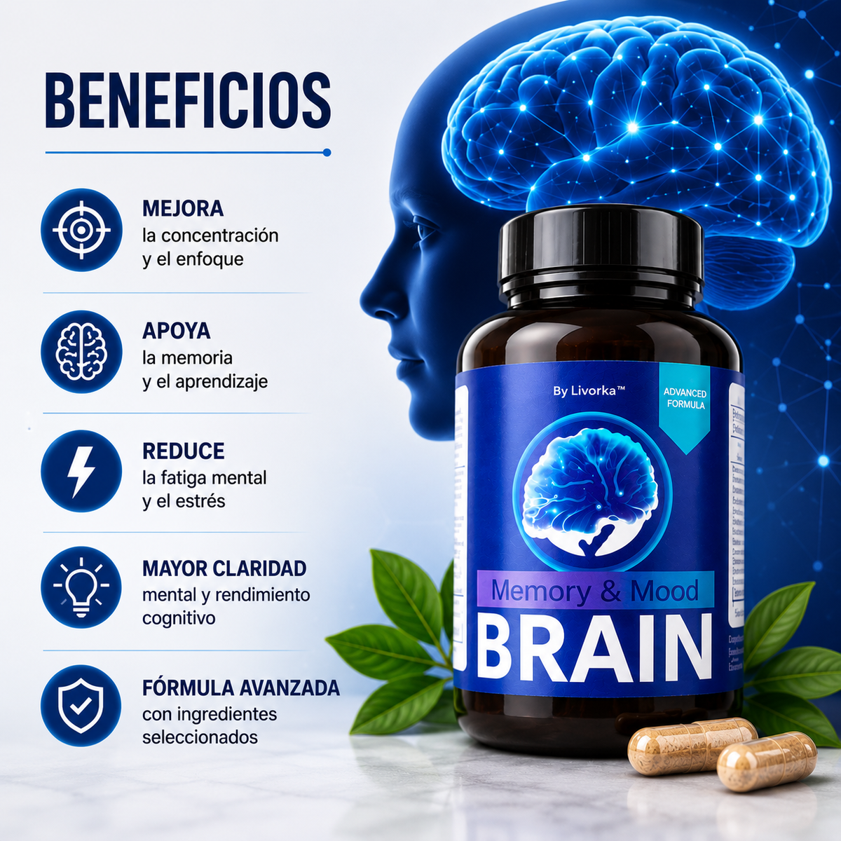 BRAIN - SUPLEMENTO PARA LA MEMORIA Y LA MENTE