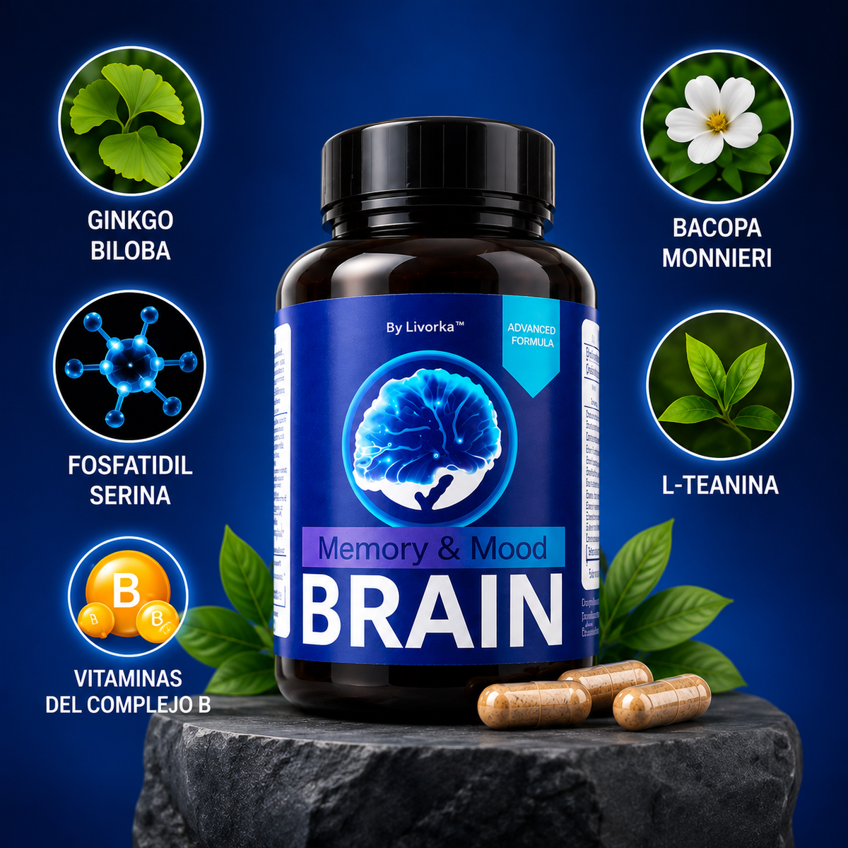 BRAIN - SUPLEMENTO PARA LA MEMORIA Y LA MENTE
