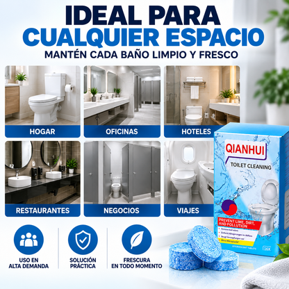 TABLETAS LIMPIADORAS PARA INODORO - KIT 16 TABLETAS 🔥