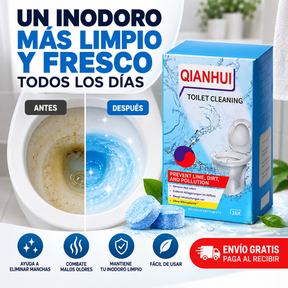 TABLETAS LIMPIADORAS PARA INODORO - KIT 16 TABLETAS 🔥