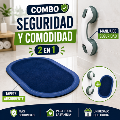 COMBO MANIJA DE SEGURIDAD PARA BAÑO + TAPETE ABSORBENTE - ENVÍO GRATIS 🥰✅
