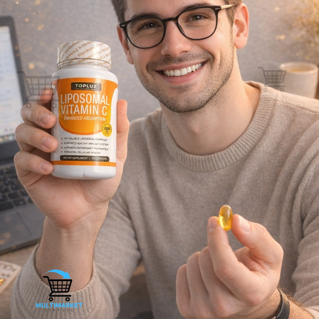 LIPOSOMAL VITAMIN C –  FORTALECE DEFENSAS – ENERGÍA Y ANTIOXIDANTE – ENVÍO GRATIS 🇬🇹 ⭐🔥
