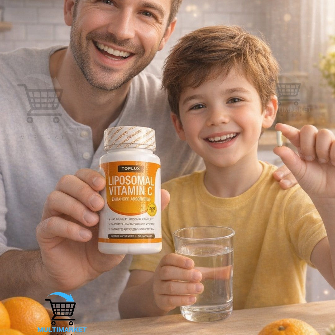 LIPOSOMAL VITAMIN C –  FORTALECE DEFENSAS – ENERGÍA Y ANTIOXIDANTE – ENVÍO GRATIS 🇬🇹 ⭐🔥