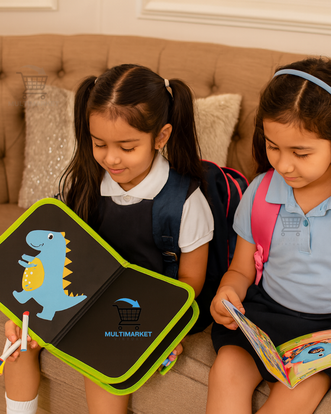 LIBRO MÁGICO INTERACTIVO DE DINOSAURIO – DIBUJA, PINTA Y BORRA CUANDO QUIERAS 🦖✨-ENVÍO GRATIS 🇬🇹