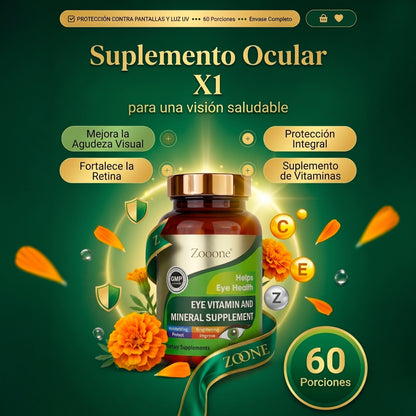 ZOONE SUPLEMENTO OCULAR X1 – PROTECCIÓN CONTRA PANTALLAS Y LUZ UV | ENVÍO GRATIS 👌