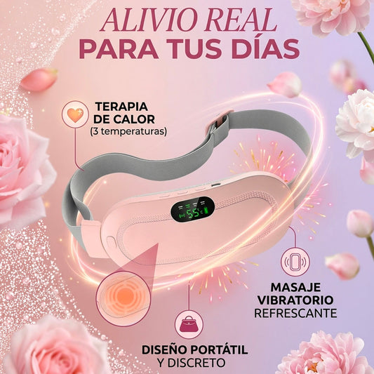 CINTURÓN DE ALIVIO TÉRMICO Y MASAJE PARA CÓLICOS | ENVÍO GRATIS 🇬🇹