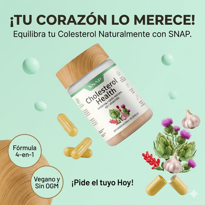 CHOLESTEROL HEALTH – APOYO CARDIOVASCULAR Y BIENESTAR LÍPIDO | ENVÍO GRATIS 🇬🇹